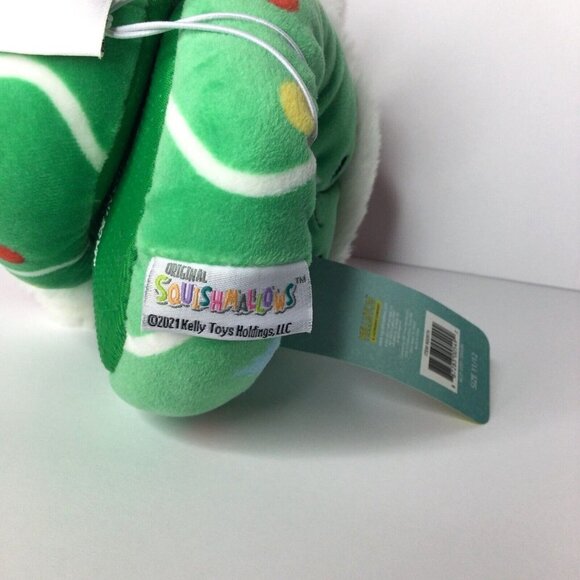 KellyToy Squishmallows Carol The Christmas Tree Kids‎ 11/12 Green Plush Slippers - Picture 5 of 5